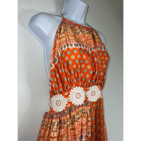 Free People Orange Intimately Romper Lounge Piece - Picture 4 of 9